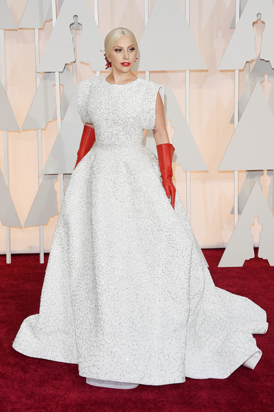 Lady Gaga at the 2015 Oscars